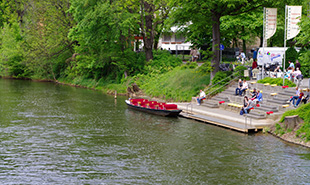 Abfahrtstelle am Spreehafen Cottbus